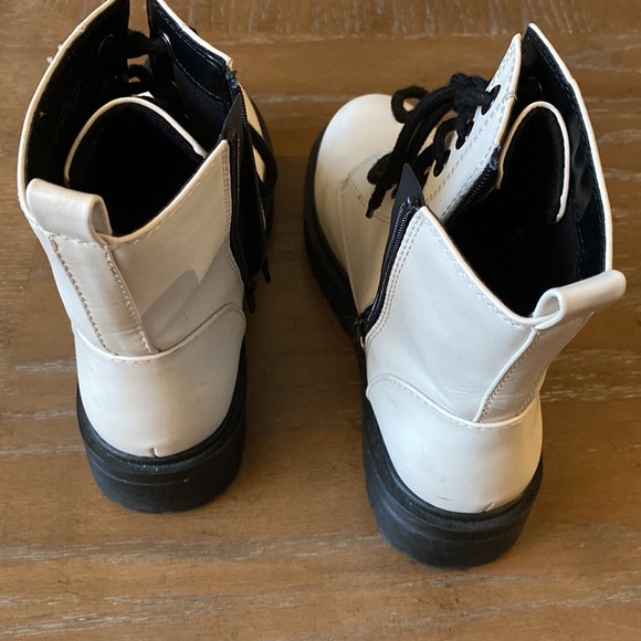 SHEIN White Combat Boots - Picture 9 of 14